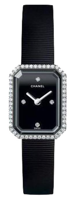 H2434 Chanel Premiere Ladies Black Diamond Dial Watch.